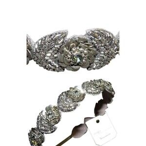 Deepa Gurnani Handmade Embellished Beaded CZ Headband